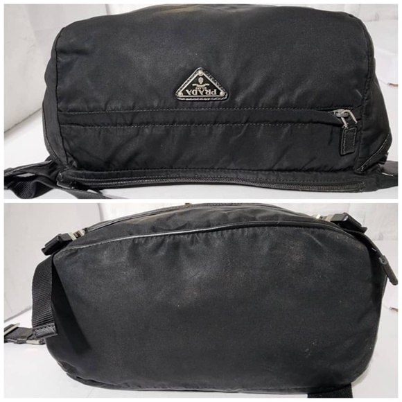 Authentic PRADA Nylon Tessuto Montagna Messenger Bag Black - Picture 10 of 15